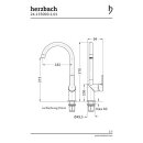 Herzbach MARE Spültisch-Einlochbatterie chrom