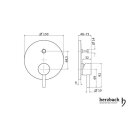 Herzbach DESIGN iX Wannenfüll- und Brausebatterie...