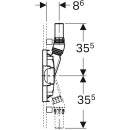 Geberit Duofix Dusch-Element 500 mm mit Wandablauf, d40, niedrige Bauhöhe