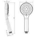 Beitz & Walz AQVAPLUS Handbrause 5-strahlig chrom