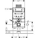 Geberit GIS WC-Element mit Omega UP-Spülkasten,...