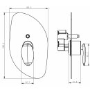 Beitz & Walz AQVAGREEN Fertigmontageset Wannenfüll- u. Brause Hebel schwarz f. C-Box