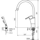 Mora MMIX K5 Spültisch Einhebelmischer Sanette Chrom