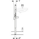 Geberit Duofix Waschtisch-Element 820 - 980 mm, für Einlocharmatur, Bauhöhe 980/820 mm