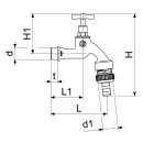 Schlösser 1/2" Auslaufventil mit...