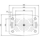 Beitz & Walz AQVADESIGN Kopfbrause 600 x 850 mm  chrom