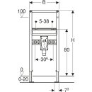 Geberit Duofix Waschtisch-Element mit Unterputz-Geruchverschluss, barrierefrei, für Einlocharmatur,