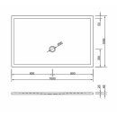 Schröder Rechteck Duschwanne Flat New E 160x100x2,5 weiß