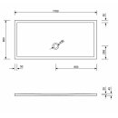 Schröder Rechteckduschwanne Flat New E 170x80x2,5 cm