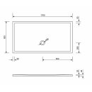 Schröder Rechteckduschwanne Flat New E 170x90x2,5 cm