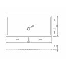 Schröder Rechteckduschwanne Flat New E 180x80x2,5 weiß