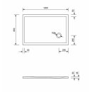 Schröder Rechteck Duschwanne Flat Corner E 120x80x3 cm