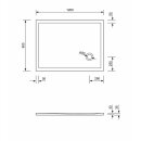 Schröder Rechteck Duschwanne Flat Corner E 120x90x3 cm