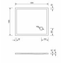 Schröder Rechteck Duschwanne Flat Corner E 120x100x3 cm