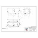 Schröder Badewanne Noa New 170 F 170x80x45/60 cm weiß