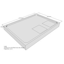 Schröder Duschwannenträger für Flat E 120x90