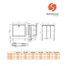 d-floor Verteilerschrank Typ I UP f. 6-8 HK 748mm Deltanova