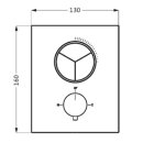 Herzbach DESIGN iX Unterputz Thermostat PUSH square...