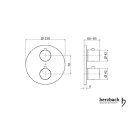 Herzbach DESIGN iX Unterputz Thermostat round für 1...