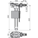 alcadrain A16-3/8" Füllventil, Metallgewinde,...