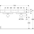 Geberit DWT Renova Plan 1300x480mm weiß