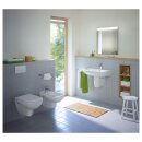 Duravit Wand-Tiefspül-WC D-Code Set 355x540mm spülrandlos mit WC-Sitz