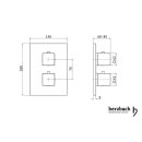 Herzbach Neo Castell Unterputz Thermostat square für 3 Verbraucher