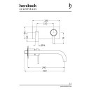 Herzbach NANO Waschtisch-Unterputzbatterie 240mm