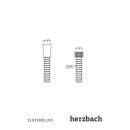 Herzbach LIVING SPA Metall-Agraff Brauseschlauch 1500 Retro chrom