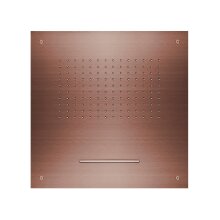 Herzbach DESIGN IX PVD Regenbrause Multifunktion 2 zum Deckeneinbau 500 * 500 mm Copper