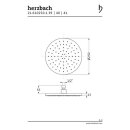 Herzbach DESIGN IX PVD Regenbrause round Ø 250 mm Copper