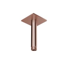 Herzbach DESIGN IX PVD Deckenarm seven square für Regenbrause 100mm Copper