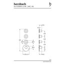 Herzbach DESIGN IX PVD LOGIC XL 3 Farbset für Universal-Thermostat-Modul Black