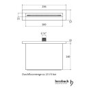 Herzbach DESIGN IX PVD Schwall-Auslauf für...