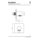 Herzbach DESIGN IX PVD Brauseanschlussbogen seven square...