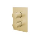 Herzbach DESIGN IX PVD Thermostat square für 1 Verbraucher Unterputz Brass