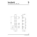 Herzbach DESIGN IX PVD LOGIC XL 3 Farbset für Universal-Thermostat-Modul Brass