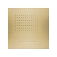 Herzbach DESIGN IX PVD Regenbrause Multifunktion 2 zum Deckeneinbau 500 * 500 mm Brass