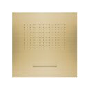 Herzbach DESIGN IX PVD Regenbrause Multifunktion 2 zum Deckeneinbau 500 * 500 mm Brass