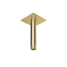 Herzbach DESIGN IX PVD Deckenarm seven square für Regenbrause 100mm Brass