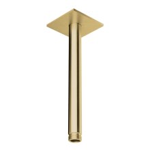 Herzbach DESIGN IX PVD Deckenarm seven square für Regenbrause 200mm Brass