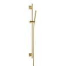 Herzbach DESIGN IX PVD Dusch-Wandstangenset seven square 900 mm Brass