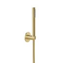 Herzbach DESIGN IX PVD Wannenset mit Konushalter seven round 1600mm Brass