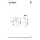 Herzbach LOGIC XL 1 / 1+ Farbset für Universal-Thermostat-Modul eckig