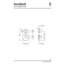 Herzbach LOGIC XL 1 / 1+ Farbset für Universal-Thermostat-Modul Edelstahl gebürstet