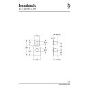 Herzbach LOGIC XL 1 / 1+ Farbset für Universal-Thermostat-Modul eckig Edelstahl gebürstet