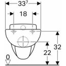 Geberit Wand-Tiefspül-WC Kind 535mm Ausladung...