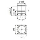 Herzbach LOGIC Standbatterie Universal-Einbaukörper