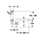 Haas Spülen-Röhrensiphon 1 1/2" DN40 mit...