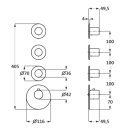 Herzbach DEEP Grey LOGIC XL 3 Farbset für Universal-Thermostat-Modul